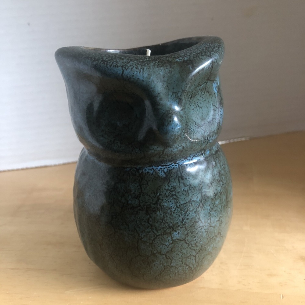 Owl Decor, Owl Candle Holder, Ceramic/Pottery Rustic Boho Eclectic Unique Candle